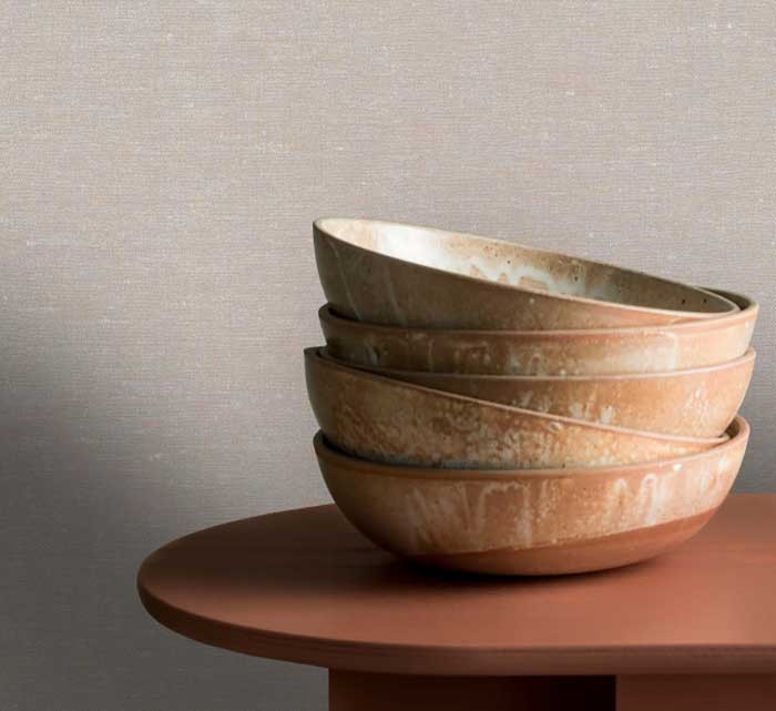 Tapet living stil modern , model tapet uni imitatie tesatura culoare gri Grounded 219437 -ambient