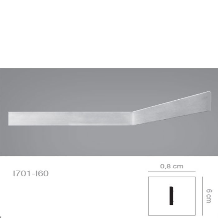 Ancadrament perete tip brau polistiren alb 0.8 x 6 x 200 cm BOVELACCI I701 detalii