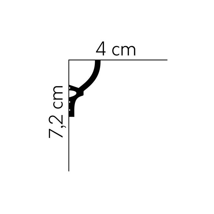Cornisa decorativa polimer rigid Mardom Decor MD070_1
