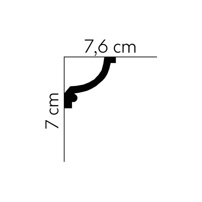 Cornisa decorativa polimer rigid Mardom Decor MDA121_1