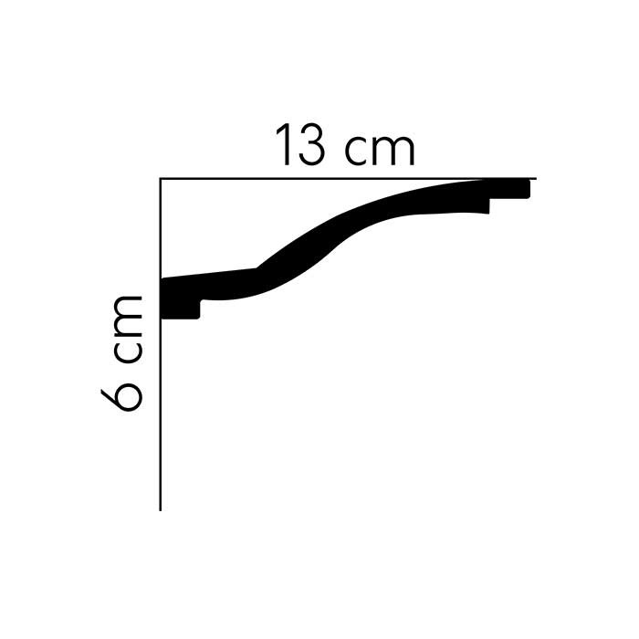 Cornisa decorativa polimer rigid Mardom Decor MDB127_1