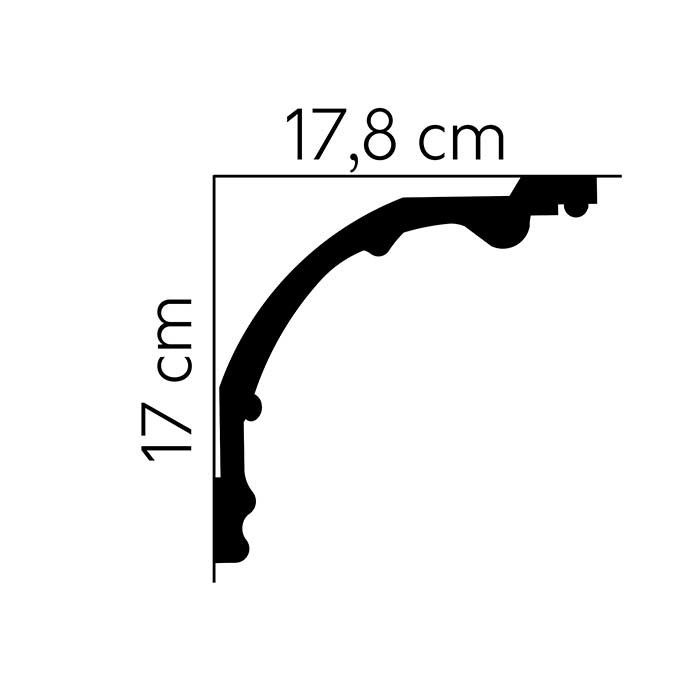 Cornisa decorativa polimer rigid Mardom Decor MDB128_1