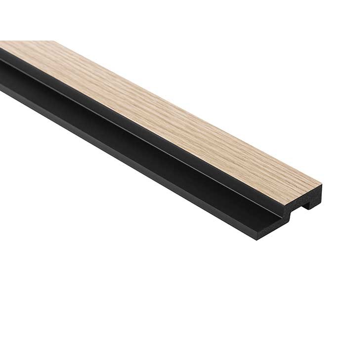 Panou decorativ tip riflajl culoare stejar deschis din duropolimer Mardom Decor Lamelli l0202_RIGHT