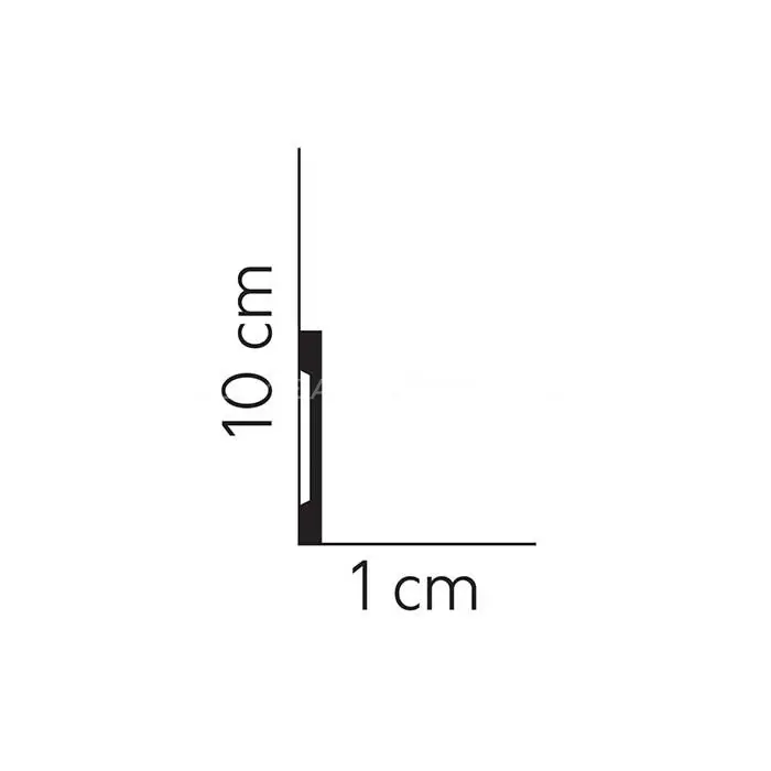 Plinta parchet alba polimer 200 x 10 x 1 cm Mardom Decor MD013_1