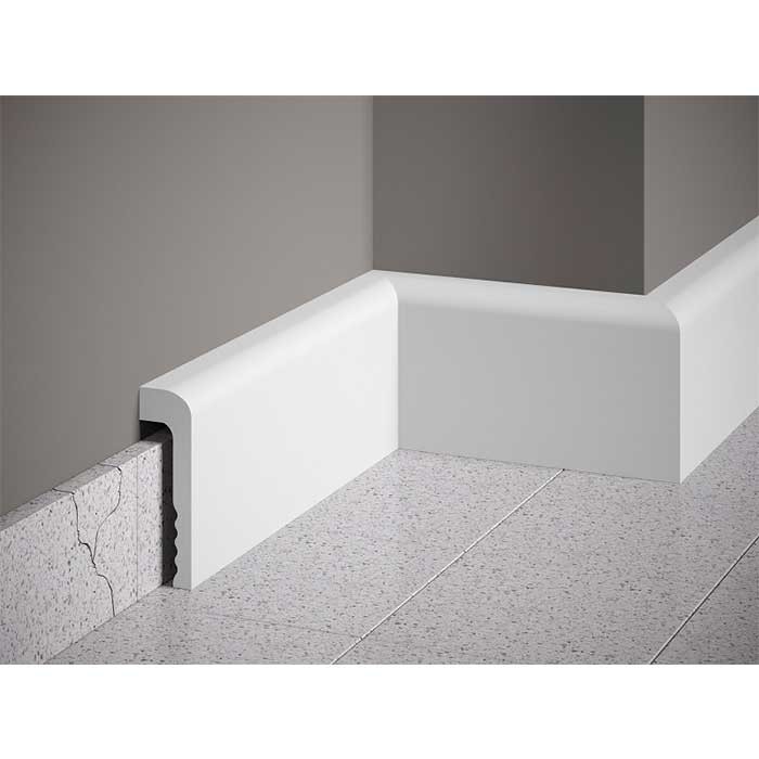 Plinta parchet alba polimer 200 x 11 x 2,2 cm Mardom Decor MD005