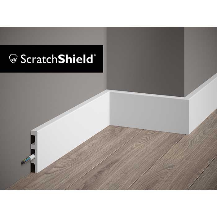 Plinta parchet alba polimer 200 x 8 x 1,4 cm Mardom Decor md014