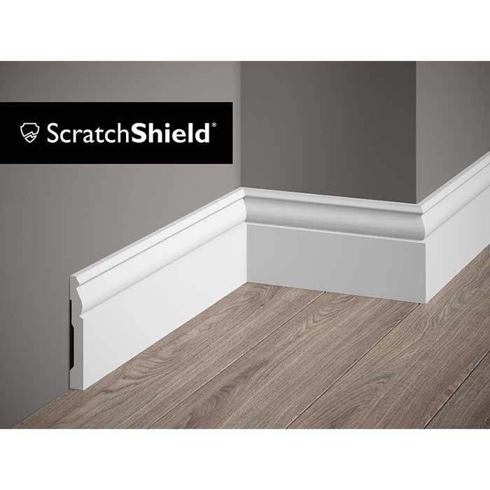 Plinta parchet alba polimer Mardom Decor MD094