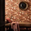 Tapet living model cu flori pictate culoare portocaliu Van Gogh 220003-ambient