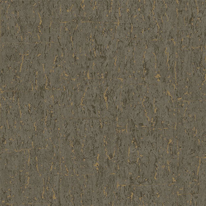 Tapet vinilic super lavabil Indigo, stil modern, texturat, model cu aspect de pluta, culoare auriu - gri inchis 4701-8