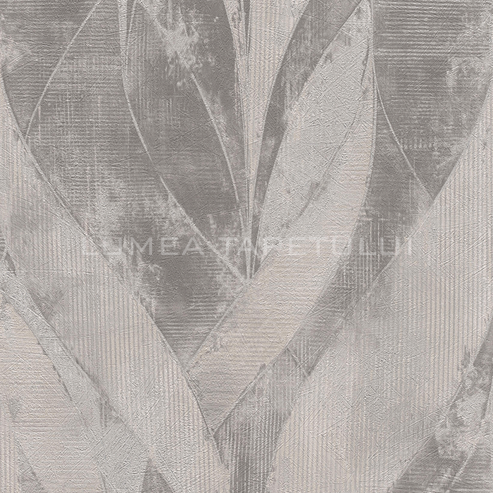 Tapet dormitor model frunze unicolor Rasch 520040