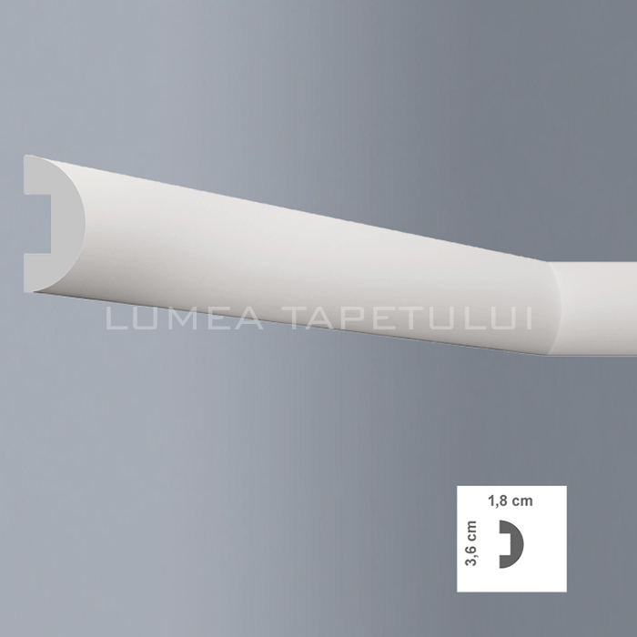 Bagheta decorativa perete polimer dur Bovelacci L3618