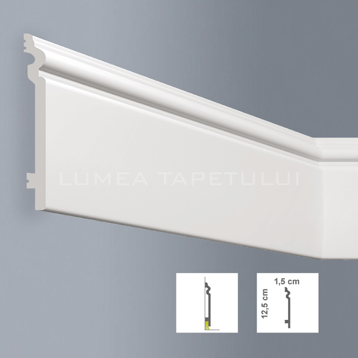 Plinta decorativa polimer dur Bovelacci L12515
