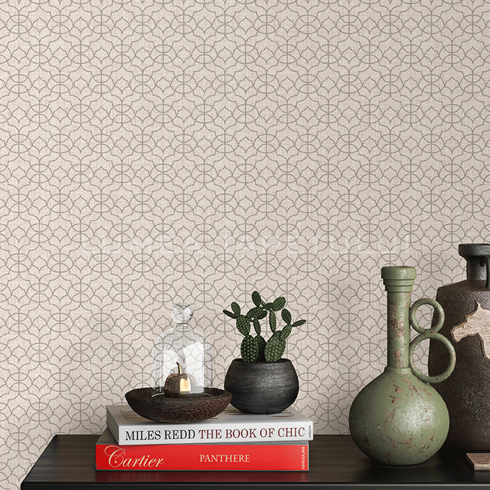 Tapet dormitor model geometric unicolor Code Nature 10211-38_room02
