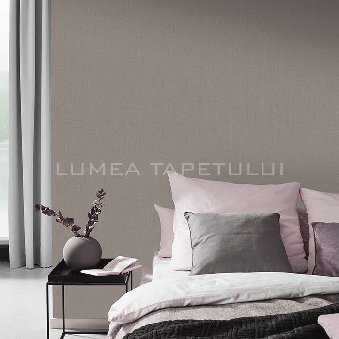 Tapet dormitor model unicolor Code Nature 10215-37_room
