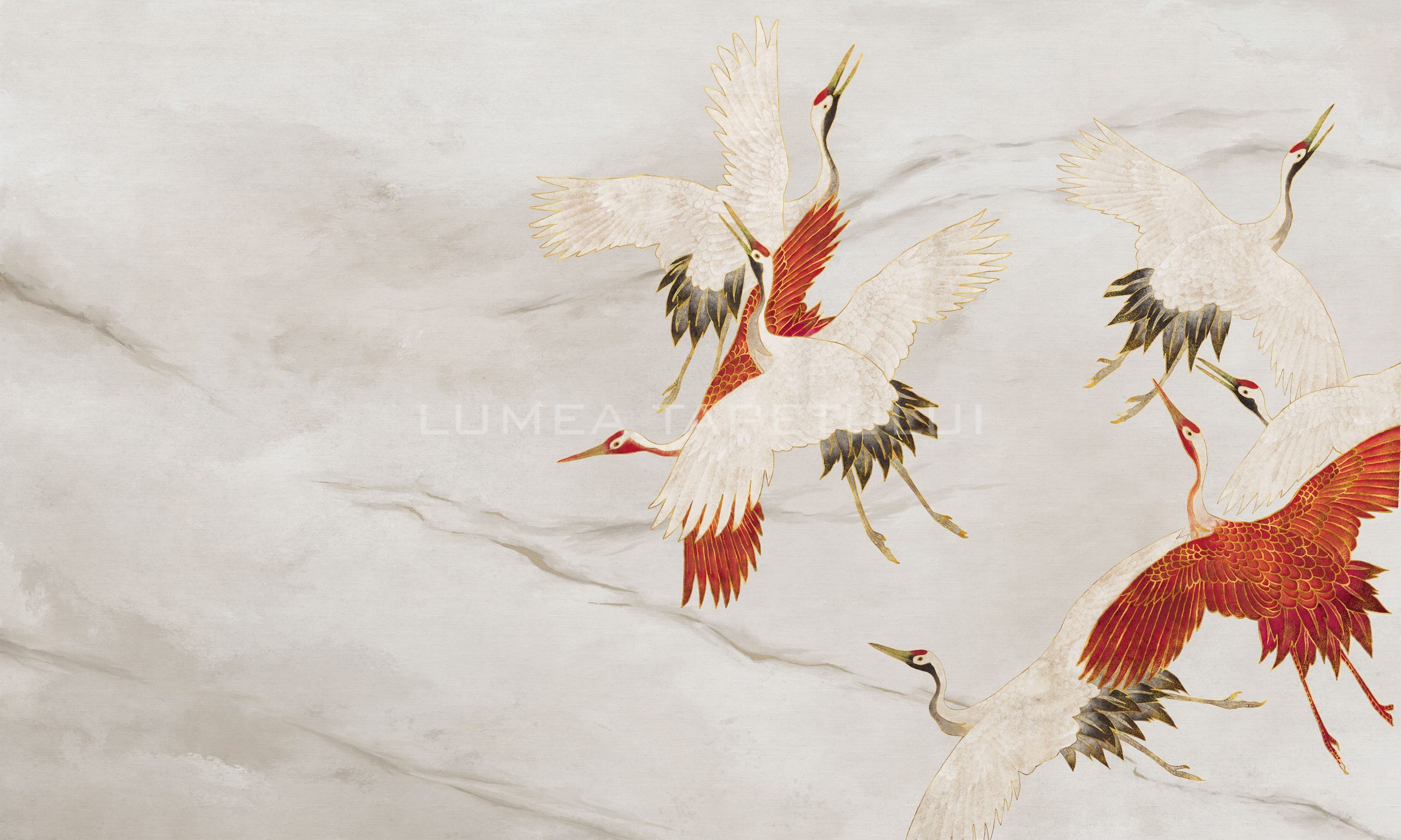 Creamy Tsuru 500x300cm